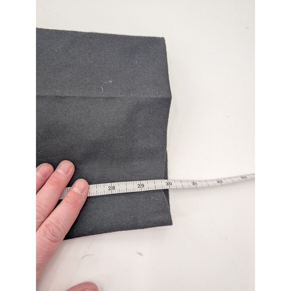 Sag Harbor Vintage Black 100% Wool Lined Ultra High Rise Pleated Pants Size 10 - Picture 8 of 8